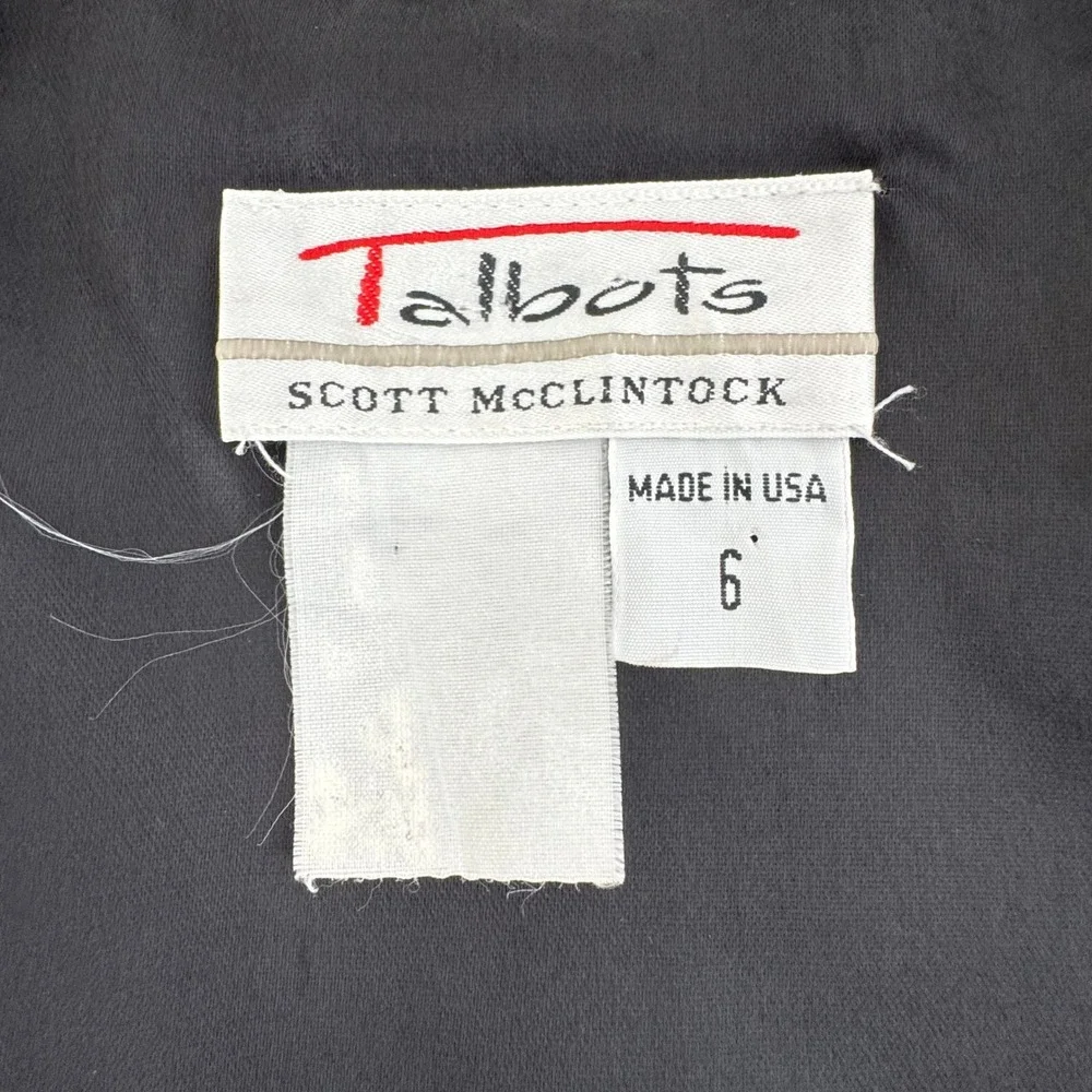 Vintage Talbots x Scott McClintock Black velvet Bolero Jacket - Picture 4 of 7